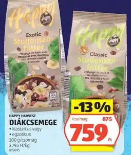 ALDI Happy Harvest diákcsemege ajánlat