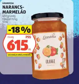 ALDI Grandessa narancs-marmelád ajánlat
