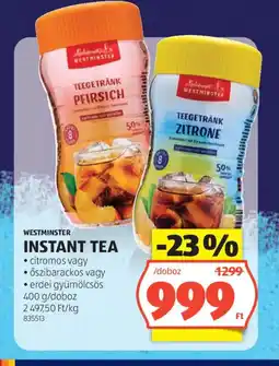 ALDI Westminster instant tea ajánlat