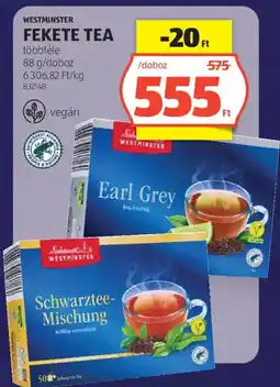 ALDI Westminster fekete tea ajánlat