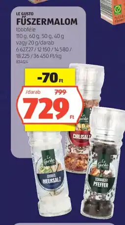 ALDI Le Gusto fűszermalmom ajánlat