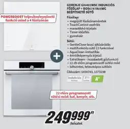 MediaMarkt Gorenje indukciós főzőlap és beépíthető sütő ajánlat