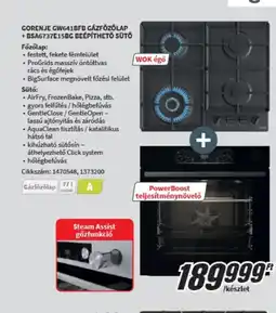 MediaMarkt Gorenje gázfőzőlap és beépíthető sütő ajánlat