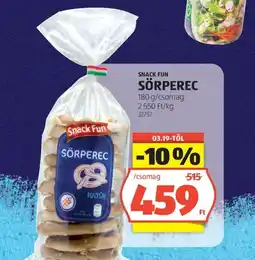 ALDI Snack Fun sörperec ajánlat