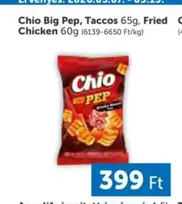 PRIVÁT Chio Big Pep, Taccos, Fried Chicken ajánlat