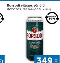 PRIVÁT Borsodi világos sör ajánlat