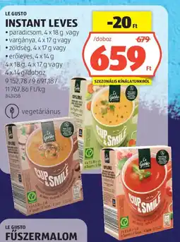 ALDI Le Gusto instant leves ajánlat