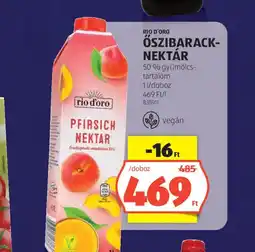 ALDI Rio D'oro őszibarack nektár ajánlat