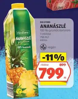 ALDI Rio D'oro ananászlé ajánlat