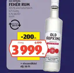 ALDI Old Hopking fehér rum ajánlat