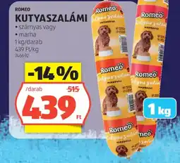 ALDI Romeo kutyaszalámi ajánlat