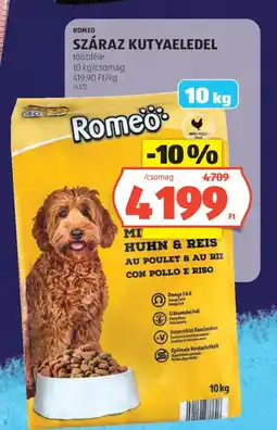 ALDI Romeo száraz kutyaeledel ajánlat