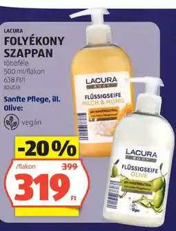 ALDI Lacura folyékony szappan ajánlat