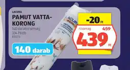 ALDI Lacura pamut vattakorong ajánlat