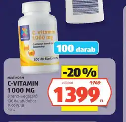 ALDI Multinorm C-vitamin 1000 mg ajánlat