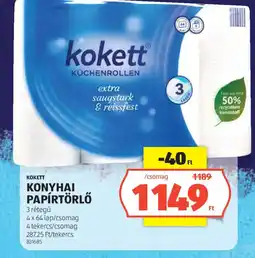 ALDI Kokett konyhai papírtörlő ajánlat