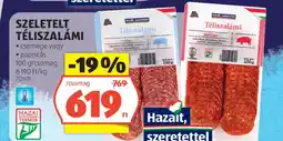 ALDI Szeletelt téliszalámi ajánlat