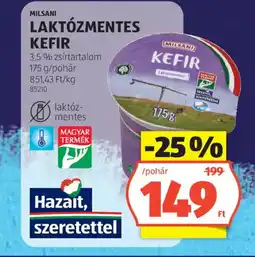 ALDI Milsani laktózmentes kefir ajánlat