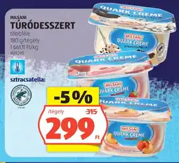 ALDI Milsani túródesszert ajánlat