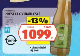 ALDI Good Choice préselt gyümölcslé ajánlat