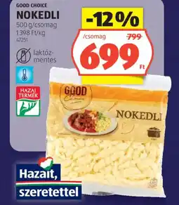 ALDI Good Choice nokedli ajánlat