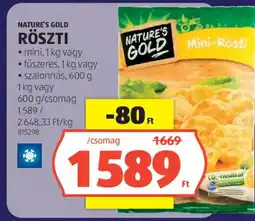 ALDI Nature's Gold röszti ajánlat