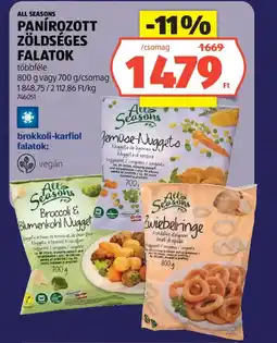 ALDI All Seasons panírozott zöldséges falatok ajánlat
