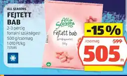 ALDI All Seasons fejtett bab ajánlat