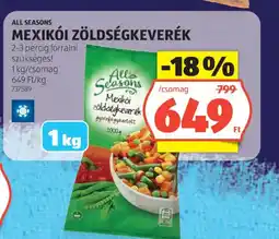 ALDI All Seasons mexikói zöldségkeverék ajánlat