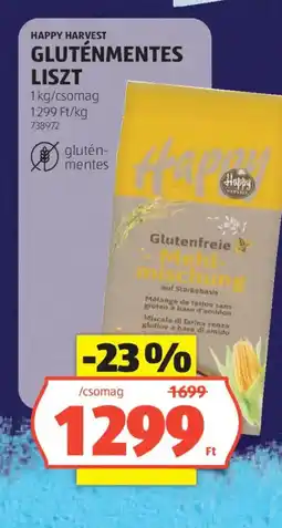 ALDI Happy Harvest gluténmentes liszt ajánlat