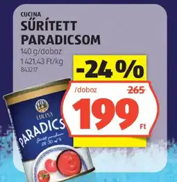 ALDI Cucina sűrített paradicsom ajánlat