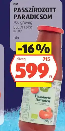 ALDI Bio passzírozott paradicsom ajánlat