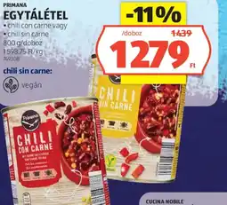 ALDI Primana egytálétel ajánlat