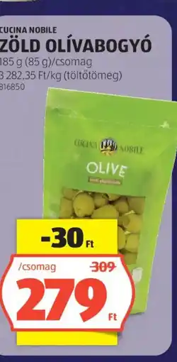 ALDI Cucina Nobile zöld olívabogyó ajánlat