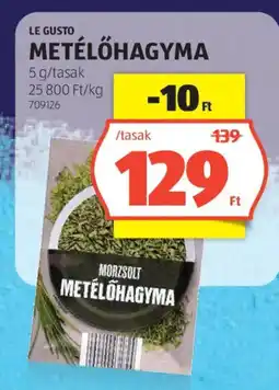 ALDI Le Gusto metélőhagyma ajánlat