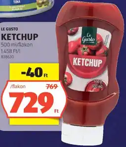 ALDI Le Gusto ketchup ajánlat