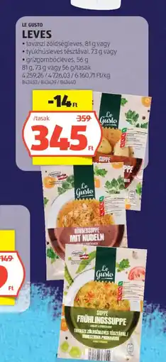ALDI Le Gusto leves ajánlat
