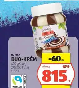 ALDI Nutoka duo-krém ajánlat