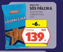 ALDI Snack Fun sós pálcika ajánlat