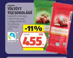 ALDI Choceur töltött tejcsokoládé ajánlat