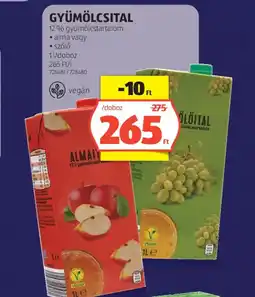 ALDI Gyümölcsital ajánlat