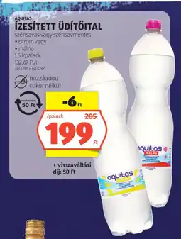 ALDI Aquitas ízesített üdítőital ajánlat