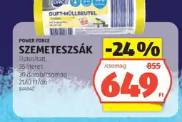 ALDI Power Force szemeteszsák ajánlat