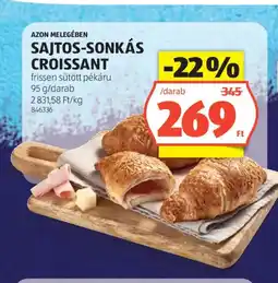 ALDI Sajtos-sonkás croissant ajánlat