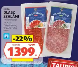 ALDI Cucina olasz szalámi ajánlat