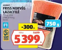 ALDI Gourmet friss norvég lazacfilé ajánlat