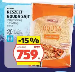 ALDI Milsani reszelt gouda sajt ajánlat