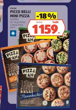 ALDI Pizz'ah Picco Belli mini pizza ajánlat