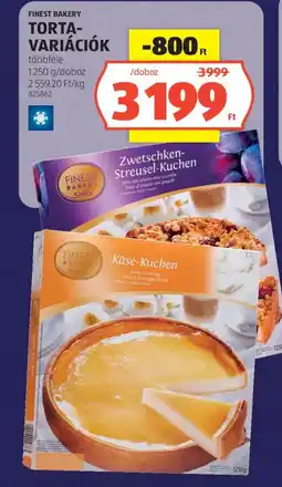 ALDI Finest Bakery torta-variációk ajánlat