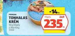 ALDI Primana tonhalas krém ajánlat
